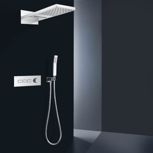 FontanaShowers Fontana Verona 3 Functions Chrome Wall Mount Waterfall